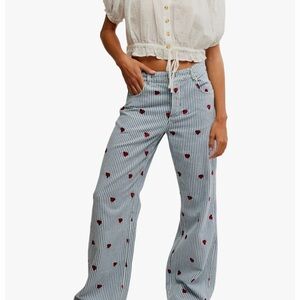 Free People Railroad Bugged Out Lady Luck pants